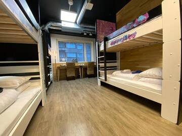Фото номера Кровать в общем 8-местном номере для мужчин и женщин Хостелы Time Hostel &amp; Apartments г. Йювяскюля 14
