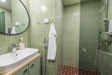 Фото номера Стандартный двухместный номер с 2 отдельными кроватями Апарт-отели Forenom Aparthotel Jyväskylä г. Йювяскюля 7