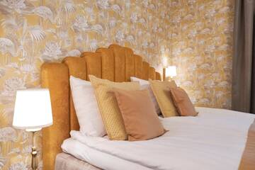 Фото номера Двухместный номер с 1 кроватью или 2 отдельными кроватями Отель Boutique Hotel Yöpuu г. Йювяскюля 3