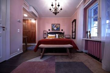 Фото номера Двухместный номер с 1 кроватью или 2 отдельными кроватями Отель Boutique Hotel Yöpuu г. Йювяскюля 4